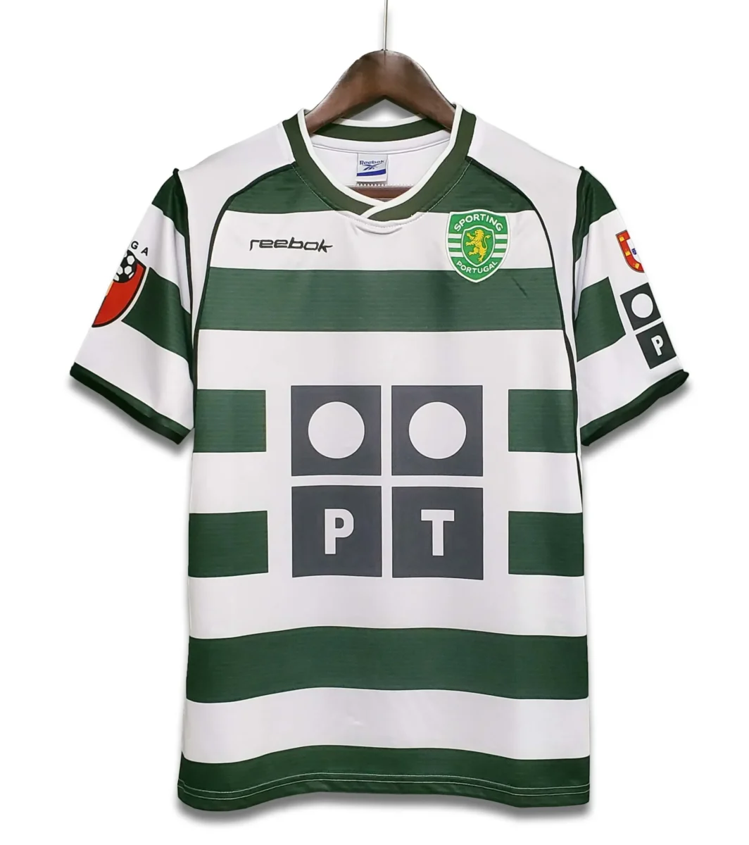 2001 2003 retro sporting lisbon home football shirt 1
