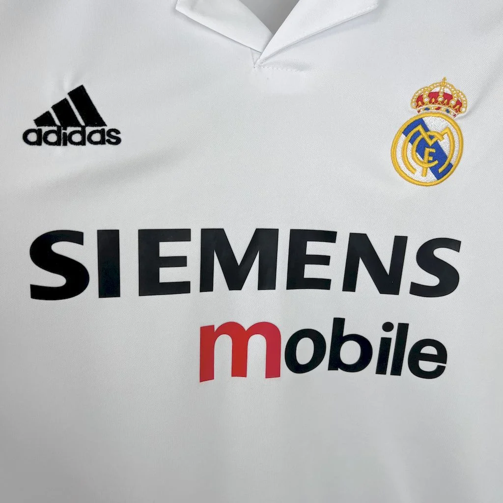 2002 2003 retro real madrid home football shirt 3