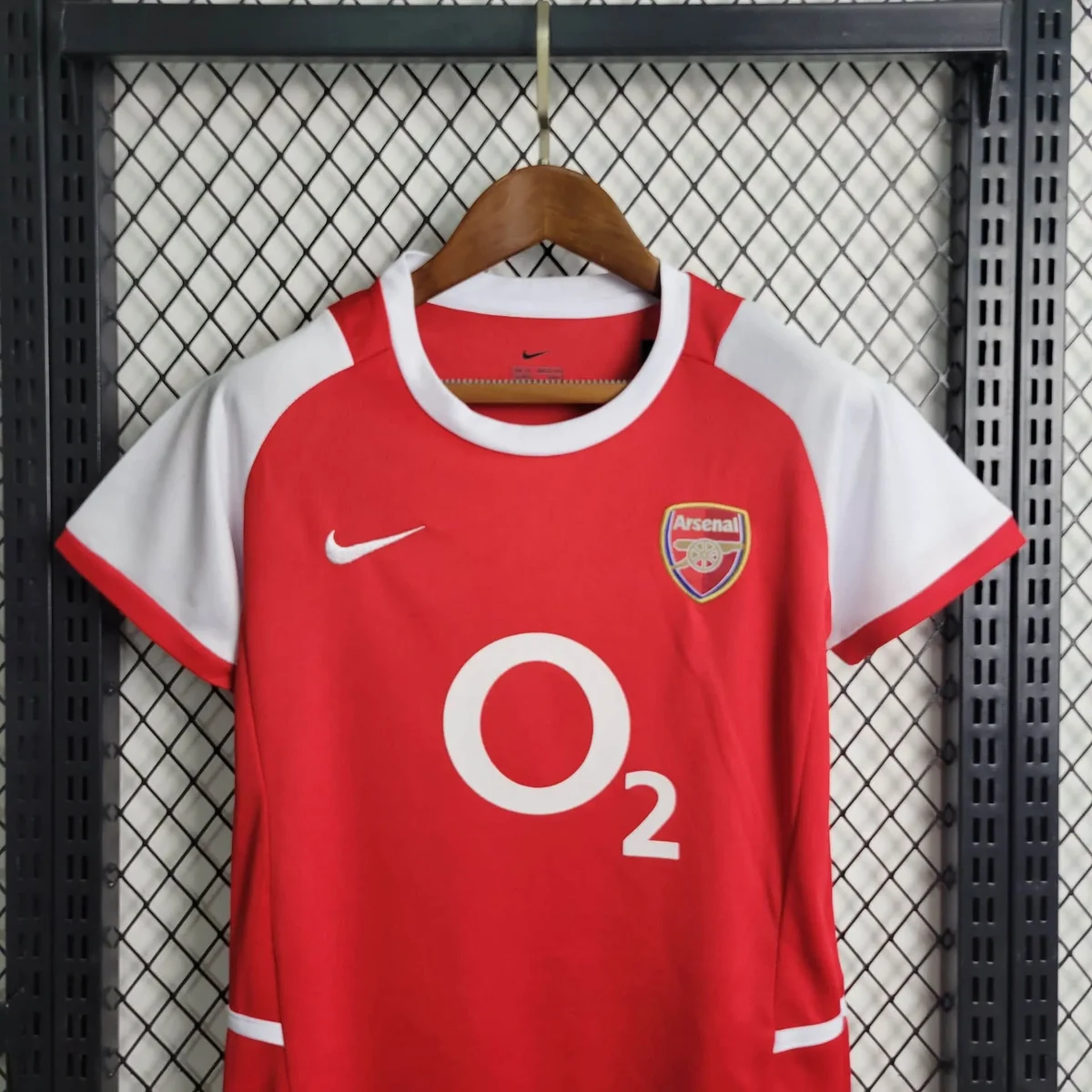 2002 2004 retro arsenal home football shirt kids size 3