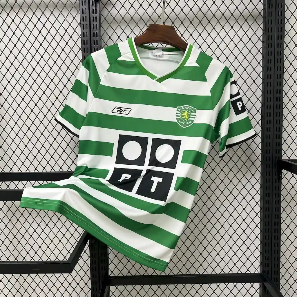 2003 2004 retro sporting lisbon home football shirt 1