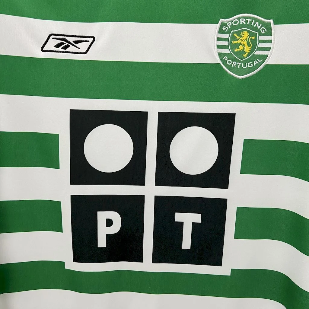 2003 2004 retro sporting lisbon home football shirt 5