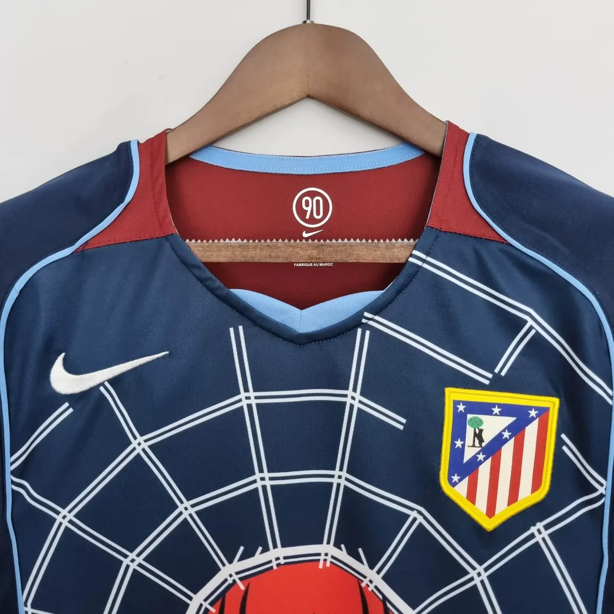 2004 2005 retro atletico madrid away soccer jersey 3