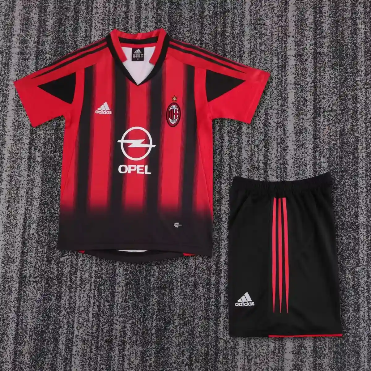 2004 2005 retro kids ac milan home football shirt 1