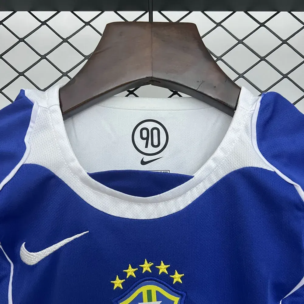 2004 retro brazil away football shirt kids size 3