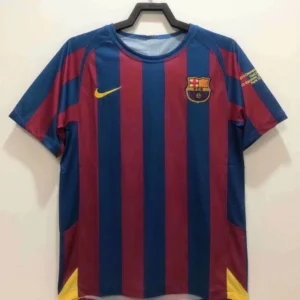 2005 2006 retro barcelona home football shirt uefa champions league 1
