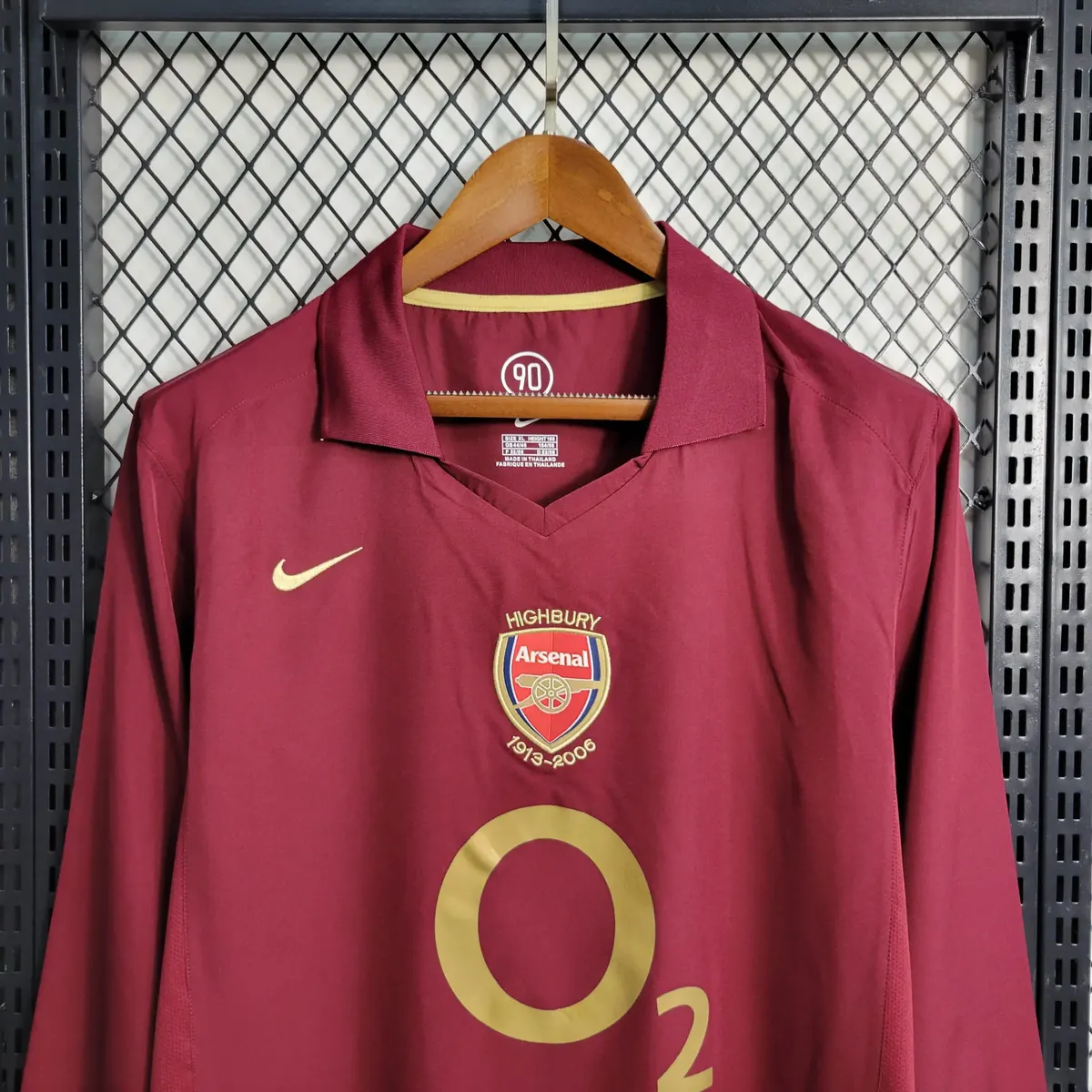 2005 2006 retro long sleeve arsenal home football shirt 3