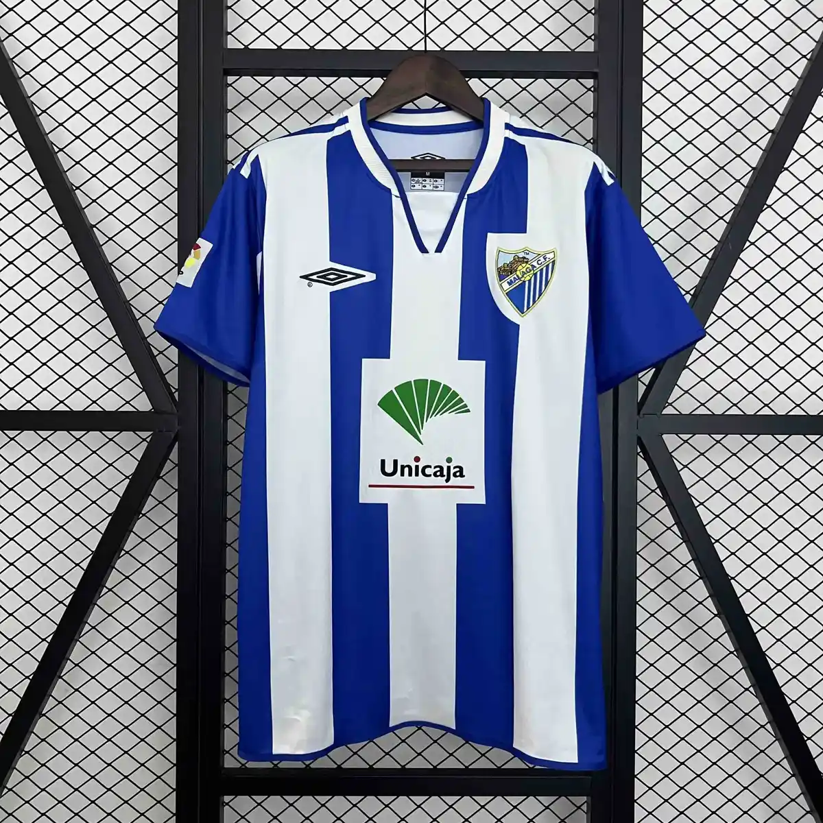 2005 2006 retro malaga home football shirt 1