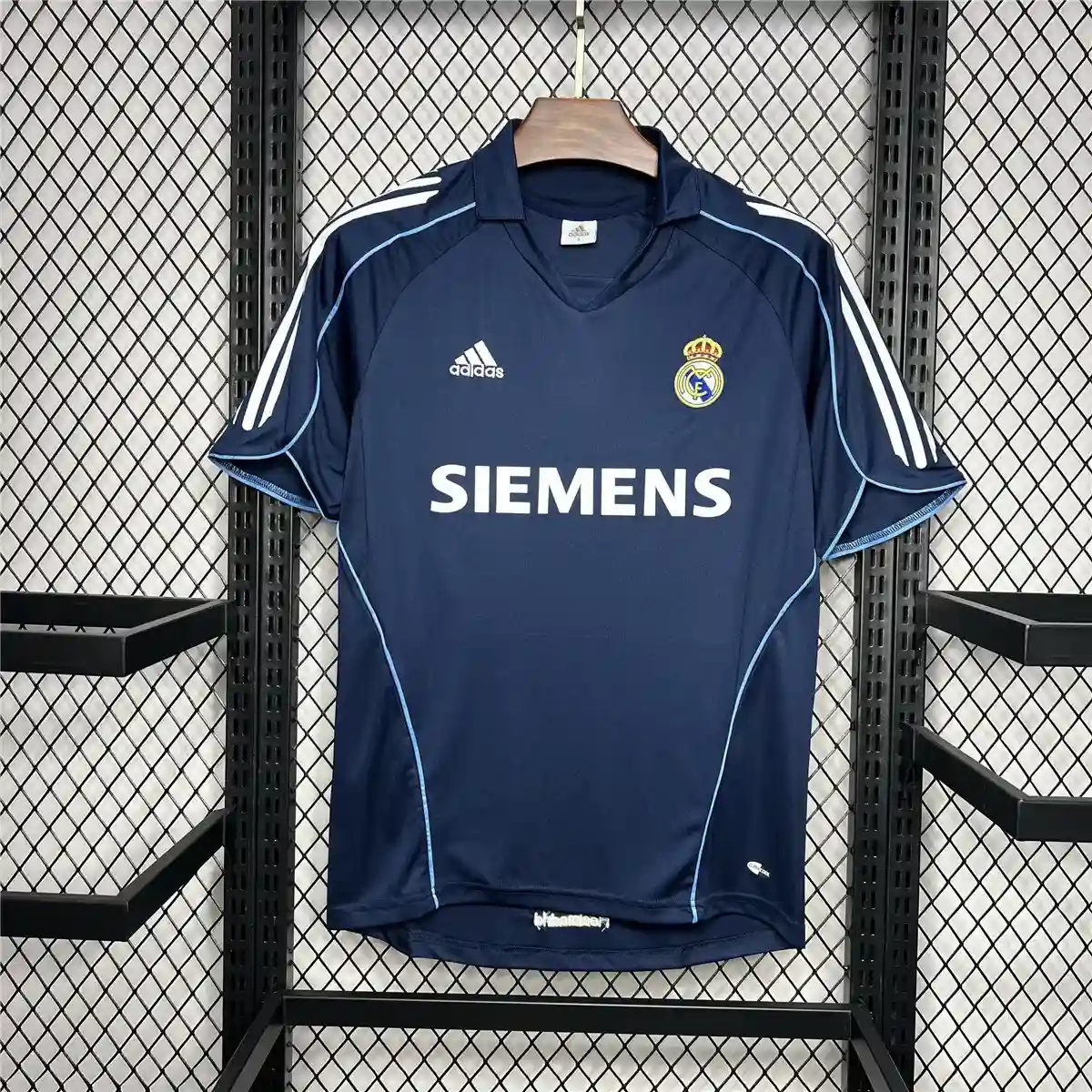 2005 2006 retro real madrid home football shirt blue 1