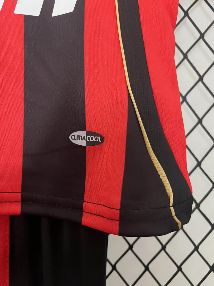 2006 2007 retro ac milan home champions league football shirt kids size 7
