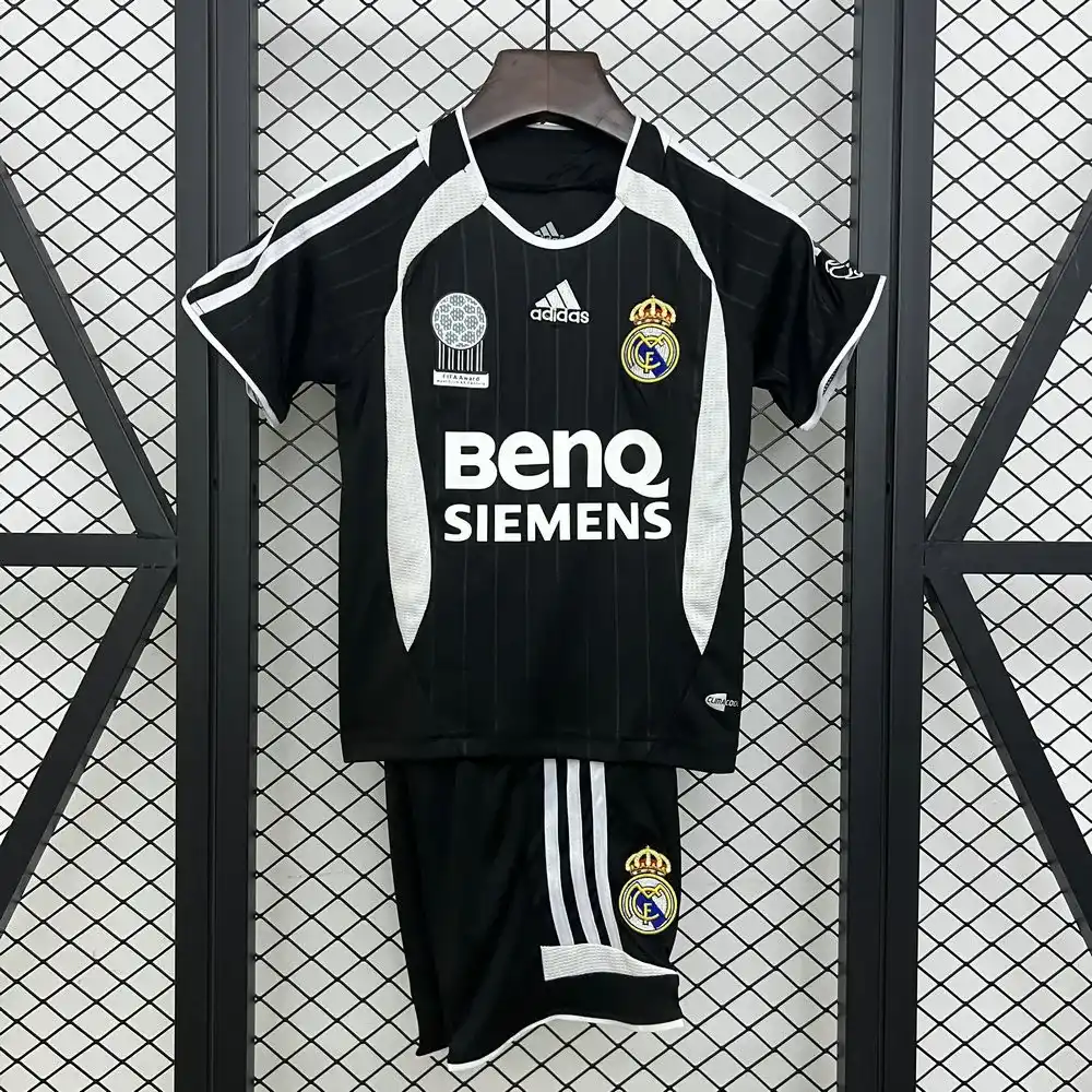 2006 2007 retro kids real madrid away football shirt 1