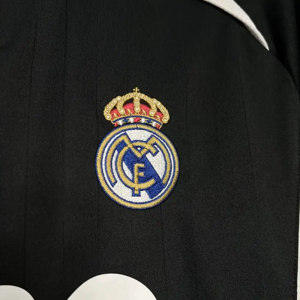2006 2007 retro real madrid away football shirt black 5