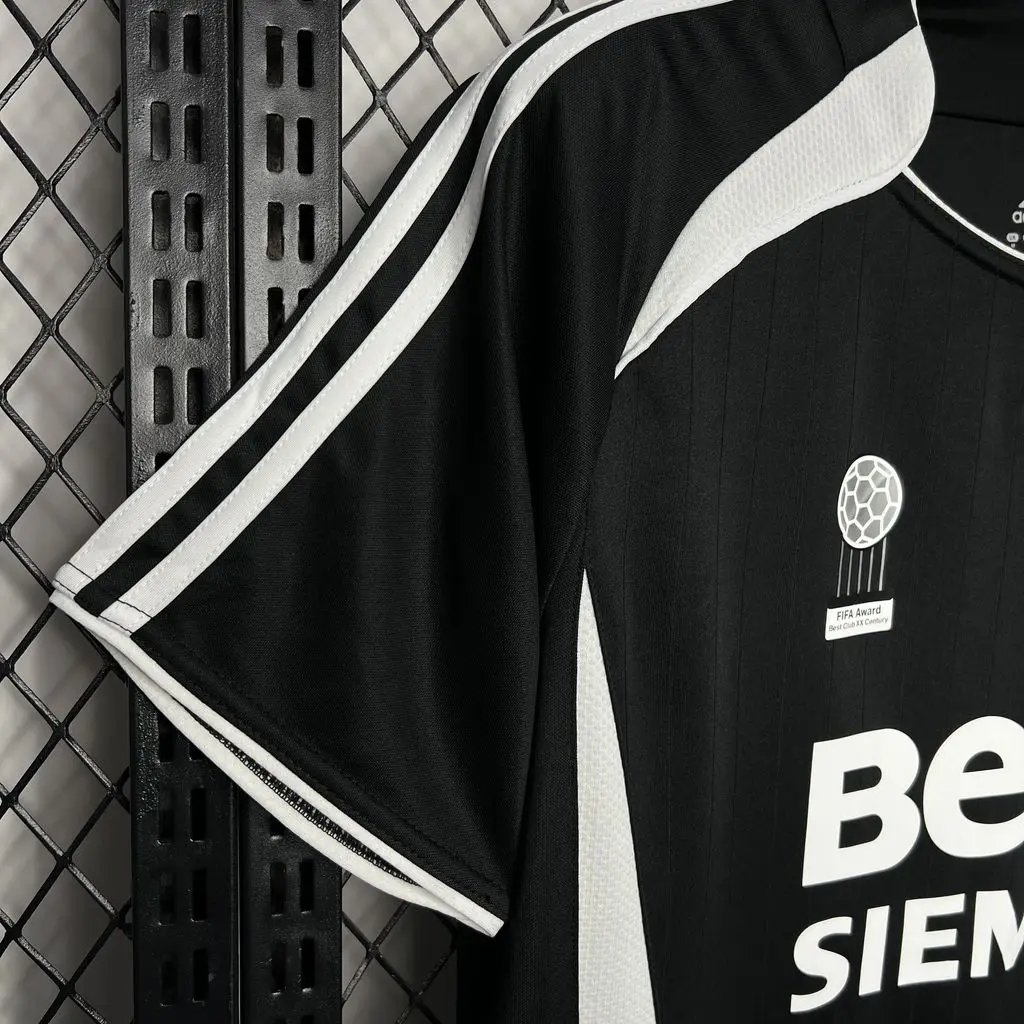 2006 2007 retro real madrid away football shirt black 6