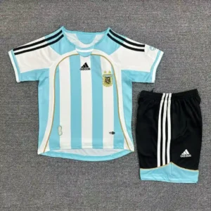 2006 retro argentina home footballshirt kids size 1