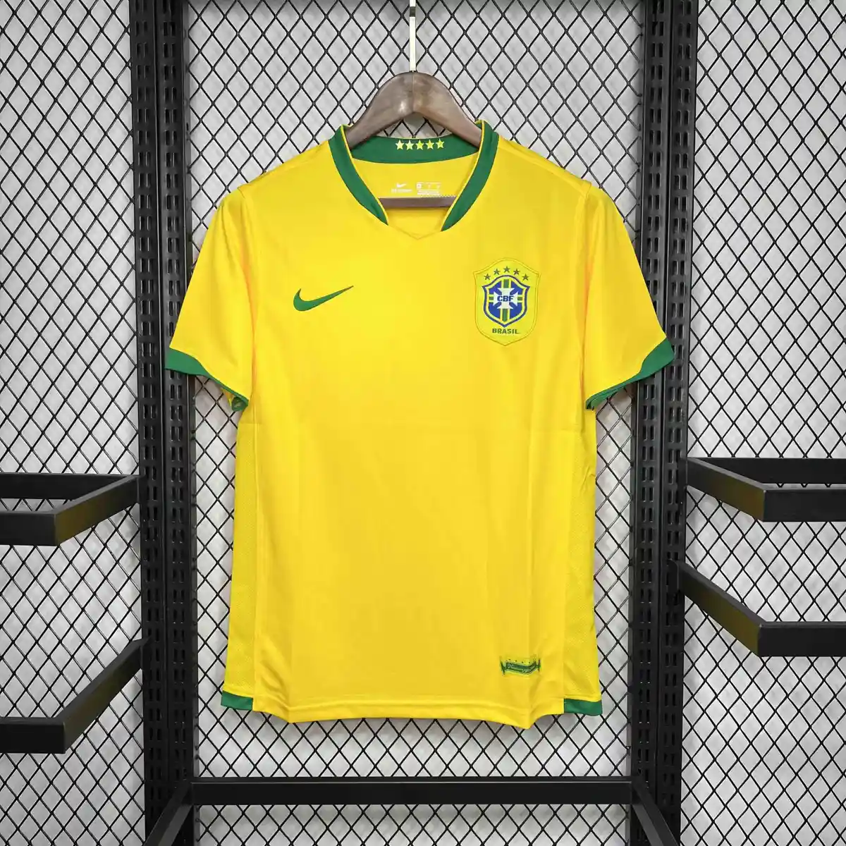 2006 retro brazil home soccer jersey 1