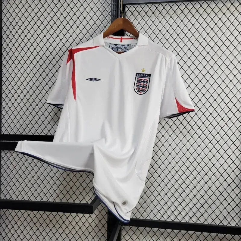 2006 retro england home football shirt 4