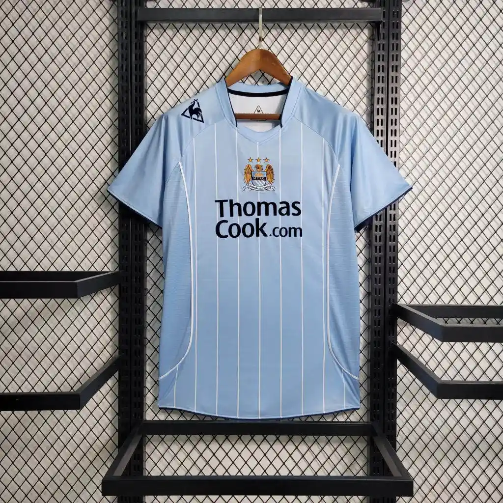 2007 2008 retro manchester city home football shirt 1