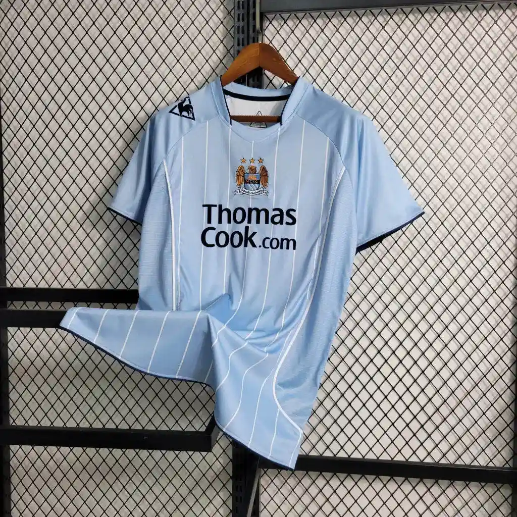 2007 2008 retro manchester city home football shirt 3