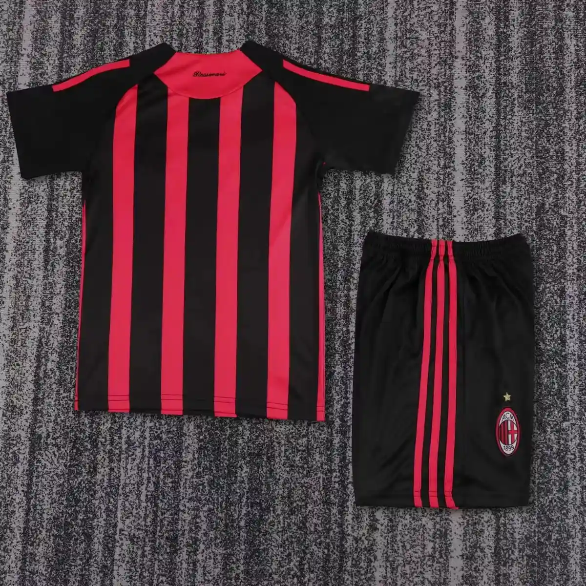 2008 2009 retro kids ac milan home football shirt 2