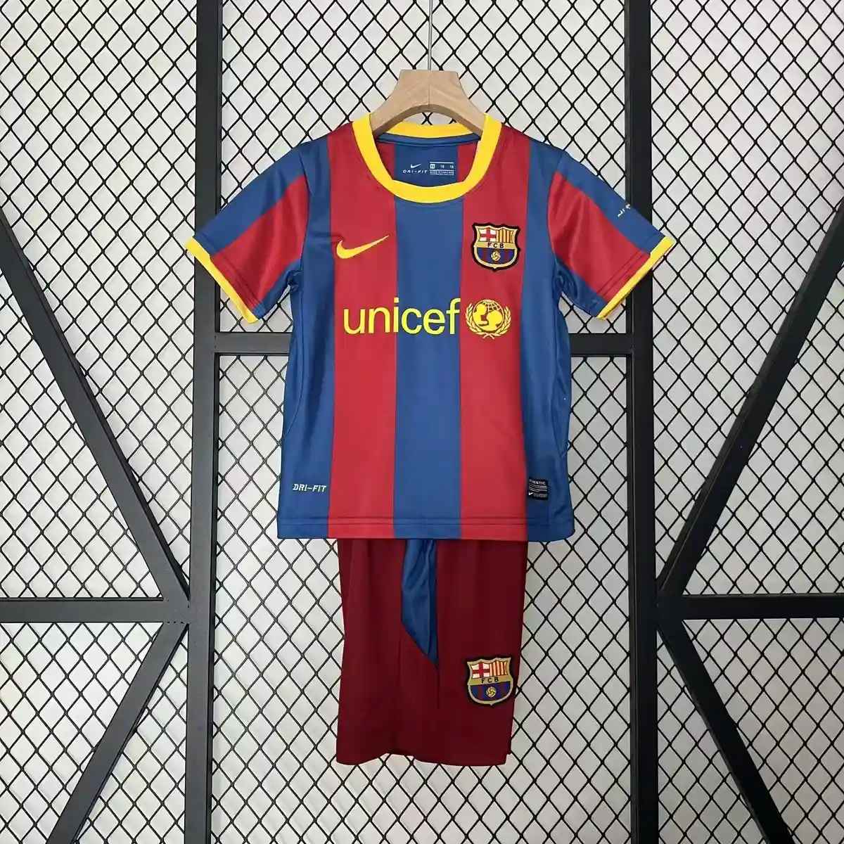 2010 2011 retro kids barcelona home football shirt 1