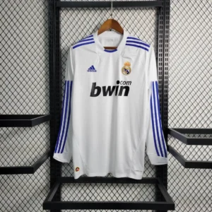 2010 2011 retro long sleeve real madrid home soccer jersey 1