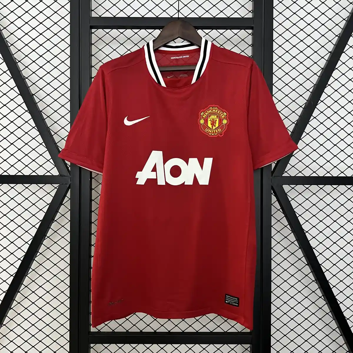 2010 2011 retro manchester united home football shirt 1