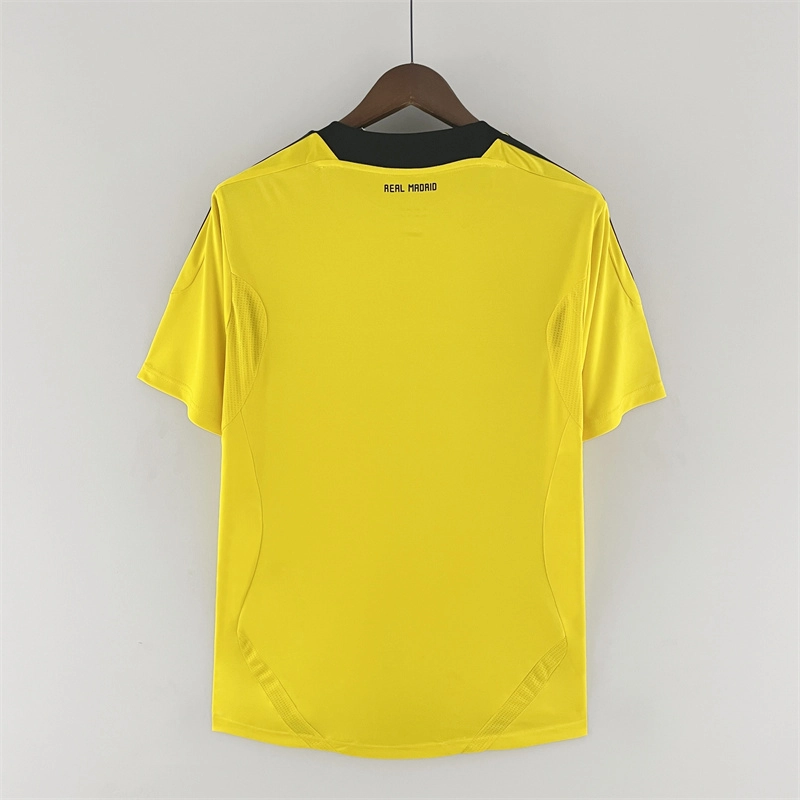 2011 2012 retro real madrid goalkeeper yellow football shirt 2