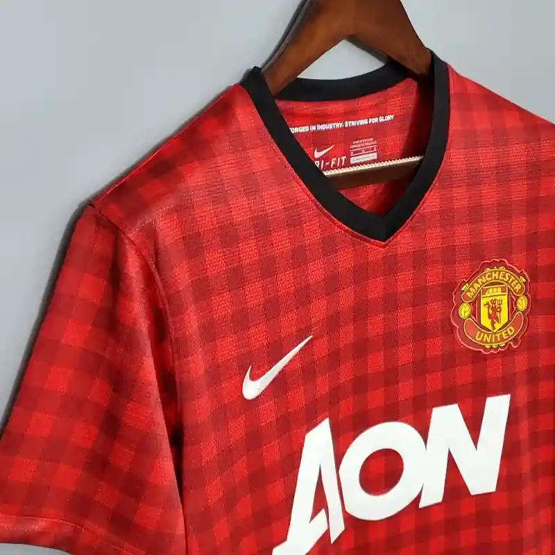 2012 2013 retro manchester united home football shirt 7