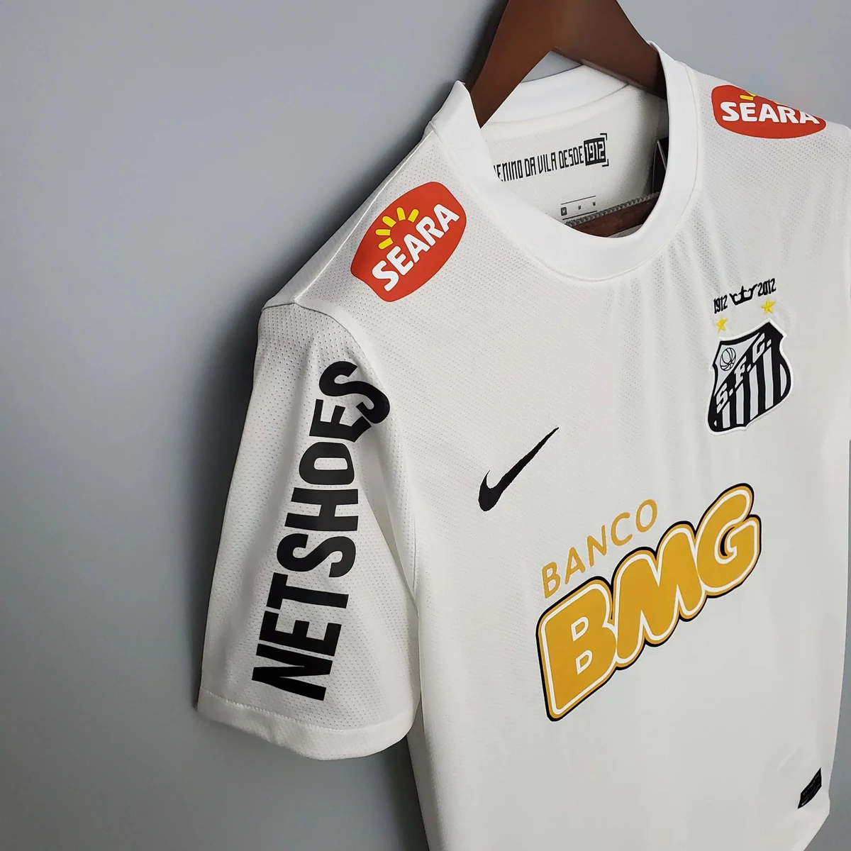 2012 retro santos home soccer jersey 6
