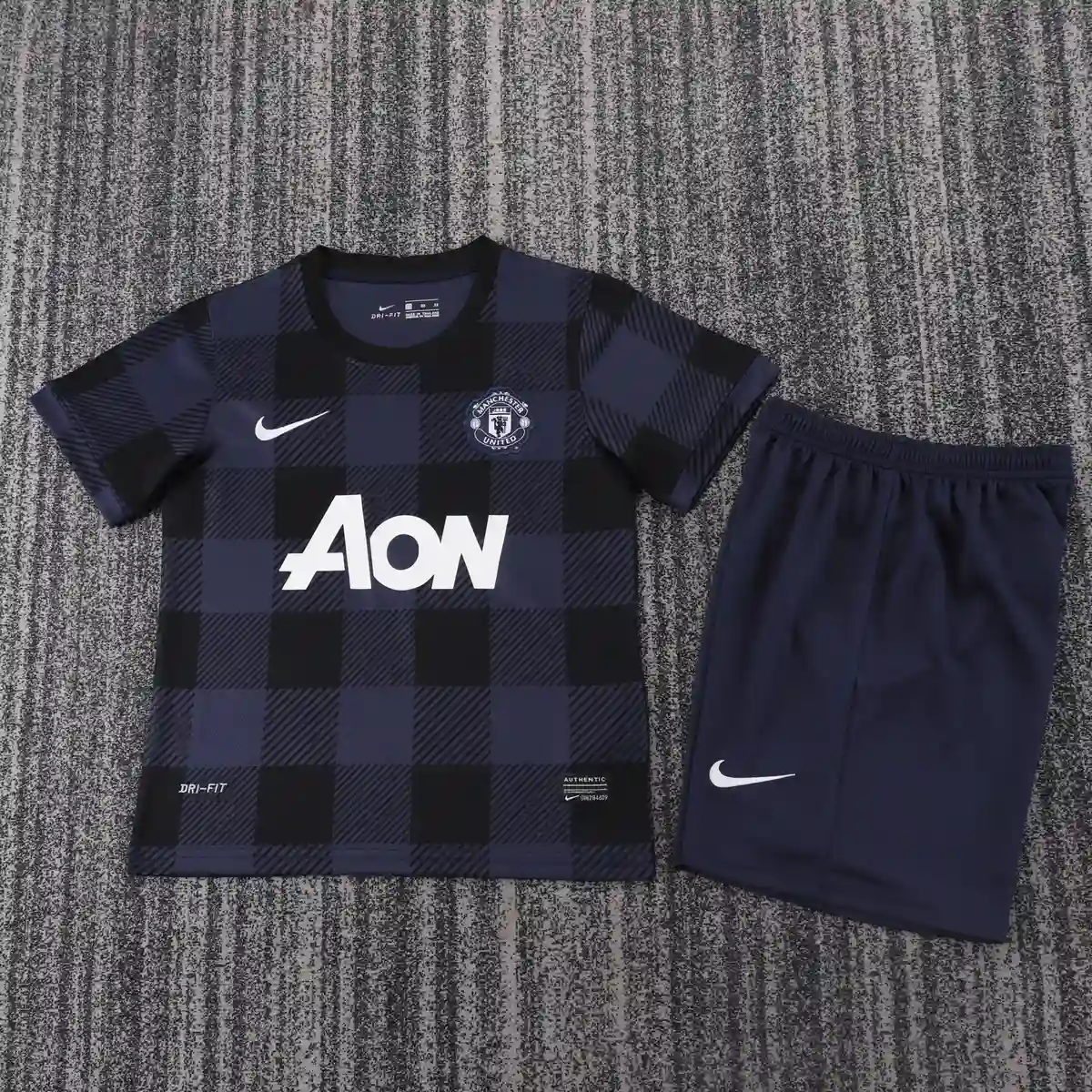 2013 1014 retro kids manchester united away football shirt 1