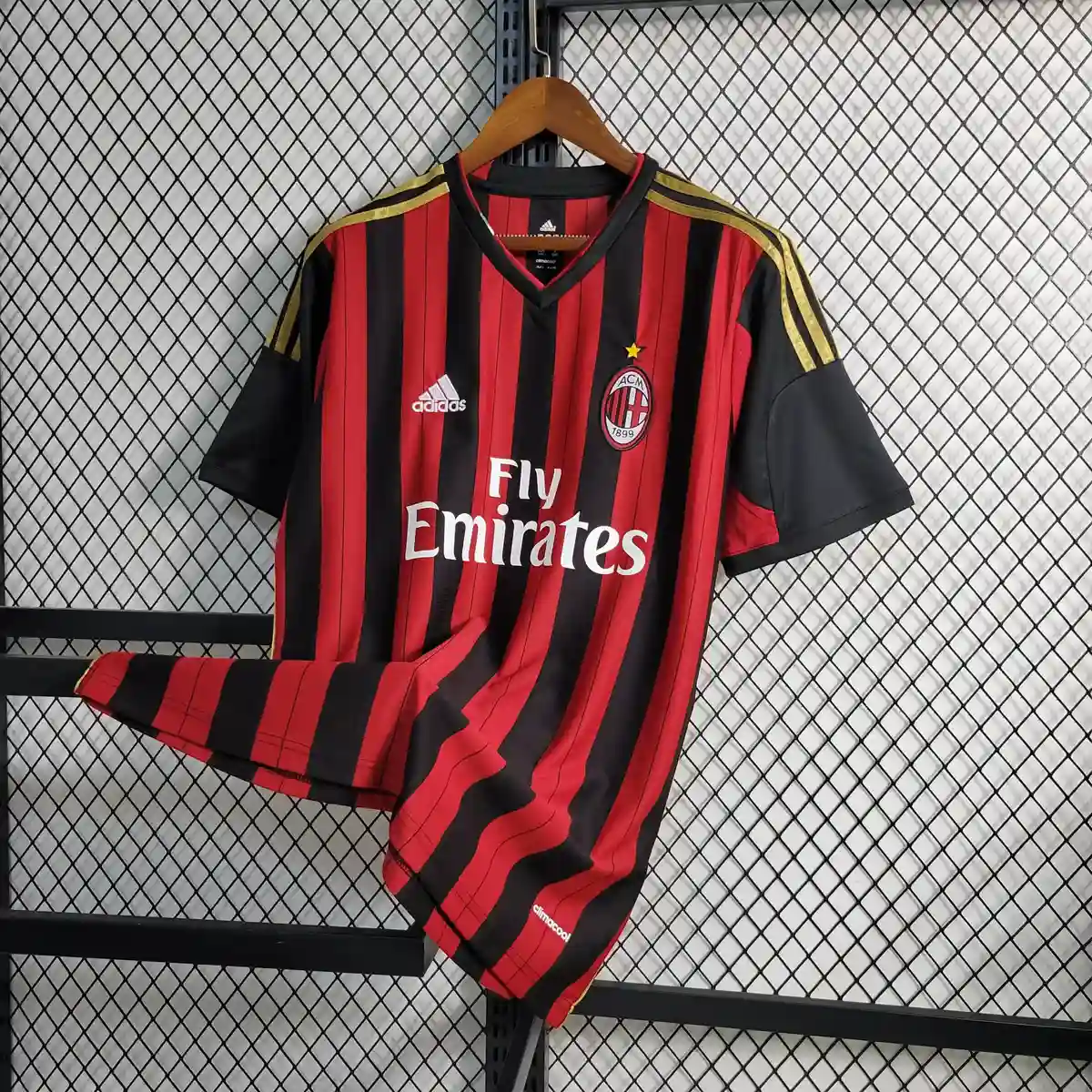 2013 2014 retro ac milan home football shirt 3