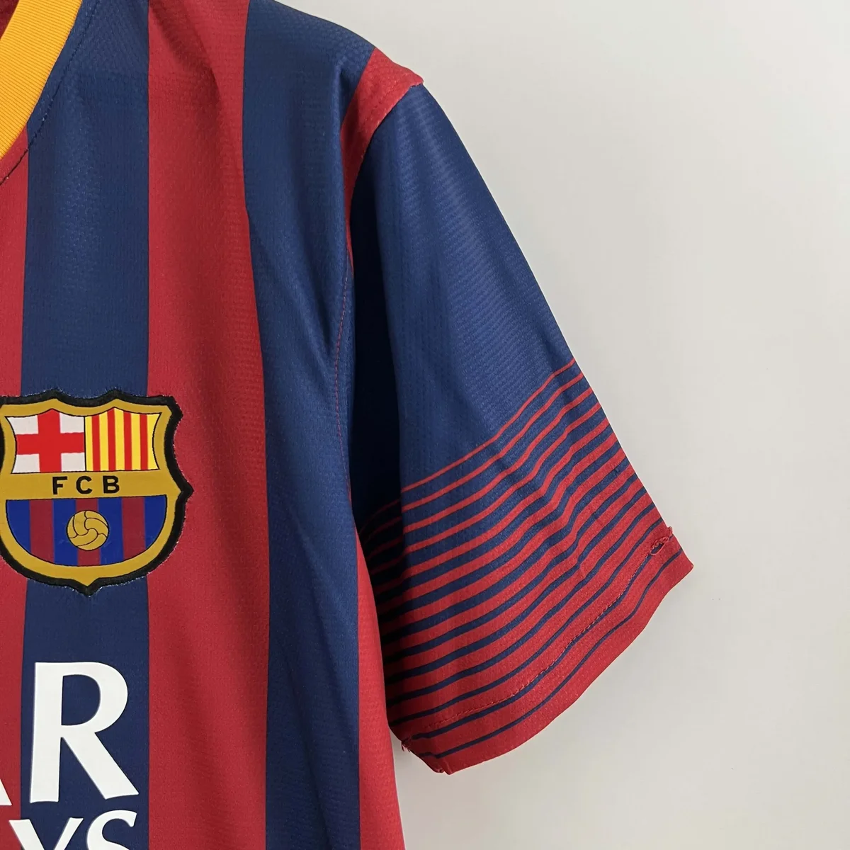 2013 2014 retro barcelona home football shirt 7