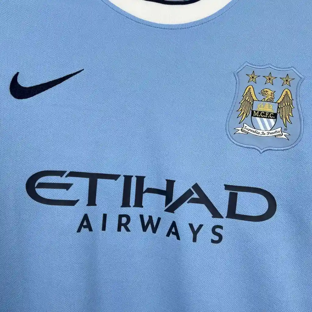 2013 2014 retro manchester city home football shirt 3