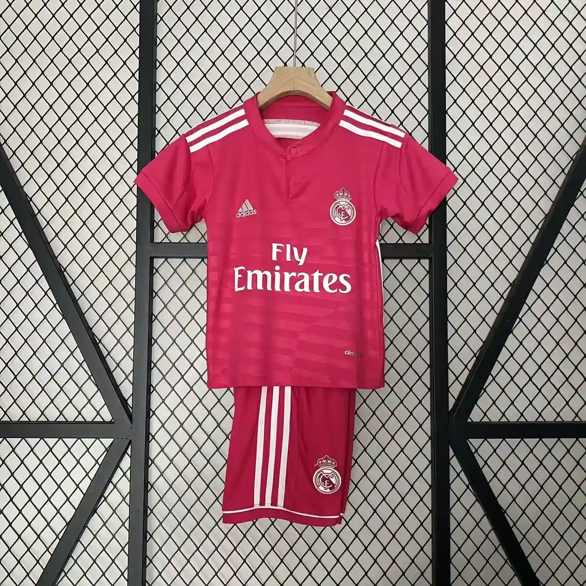 2014 2015 retro kids real madrid away football shirt second guest pink 1