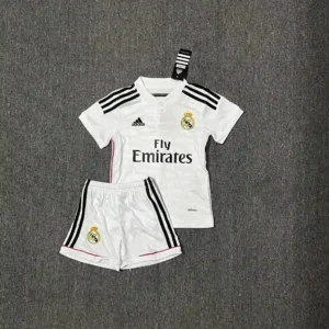 2014 2015 retro kids real madrid home football shirt 1