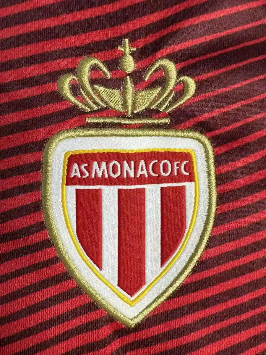 2016 2017 as monaco home league football shirt version red and white 5