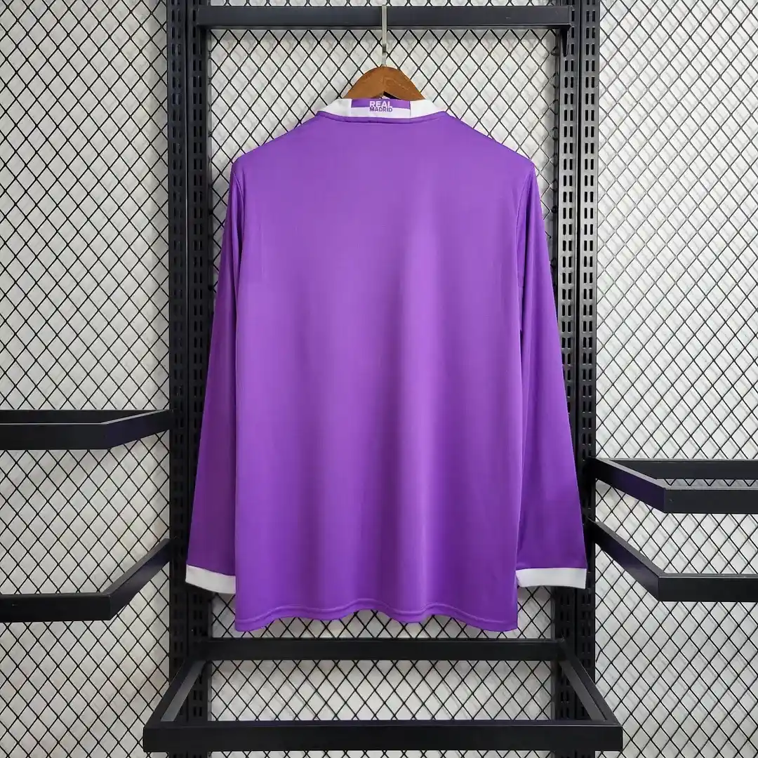 2016 2017 retro long sleeve real madrid away football shirt 2