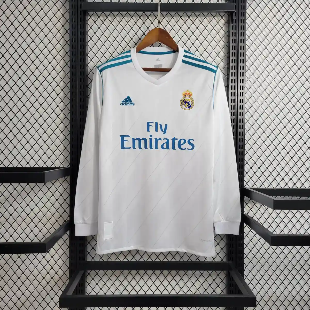 2017 2018 retro long sleeve real madrid home football shirt 1