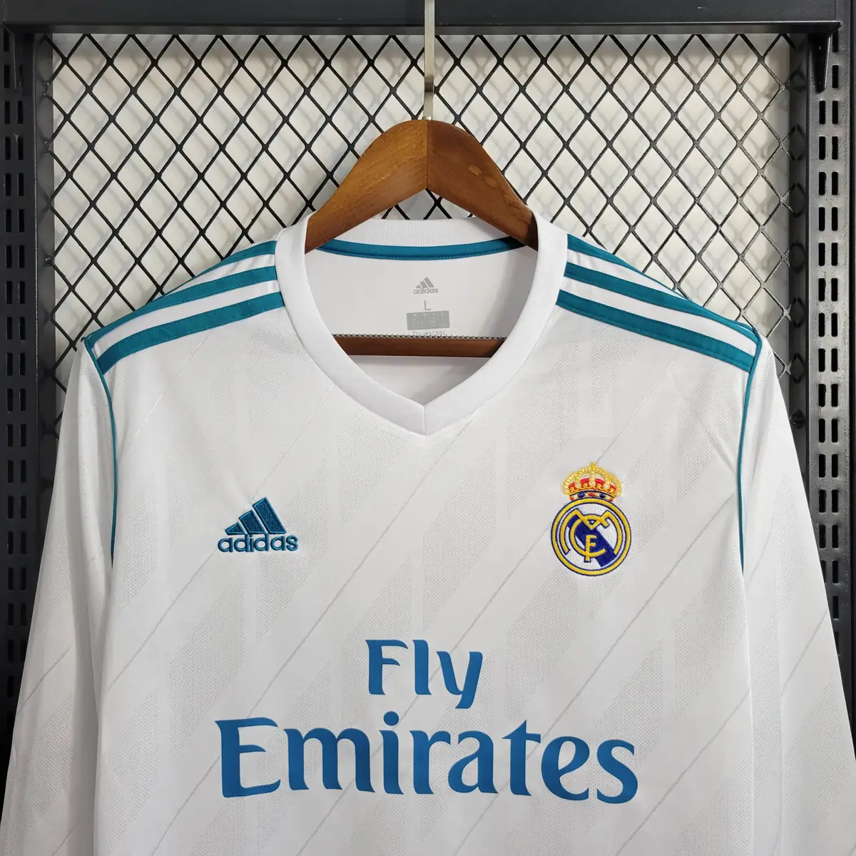 2017 2018 retro long sleeve real madrid home football shirt 3