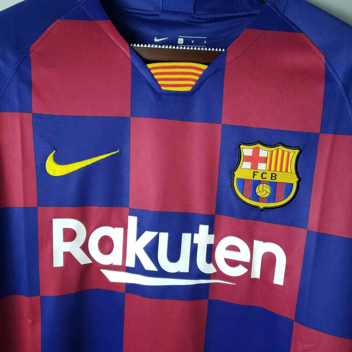 2019 2020 retro barcelona home football shirt 3