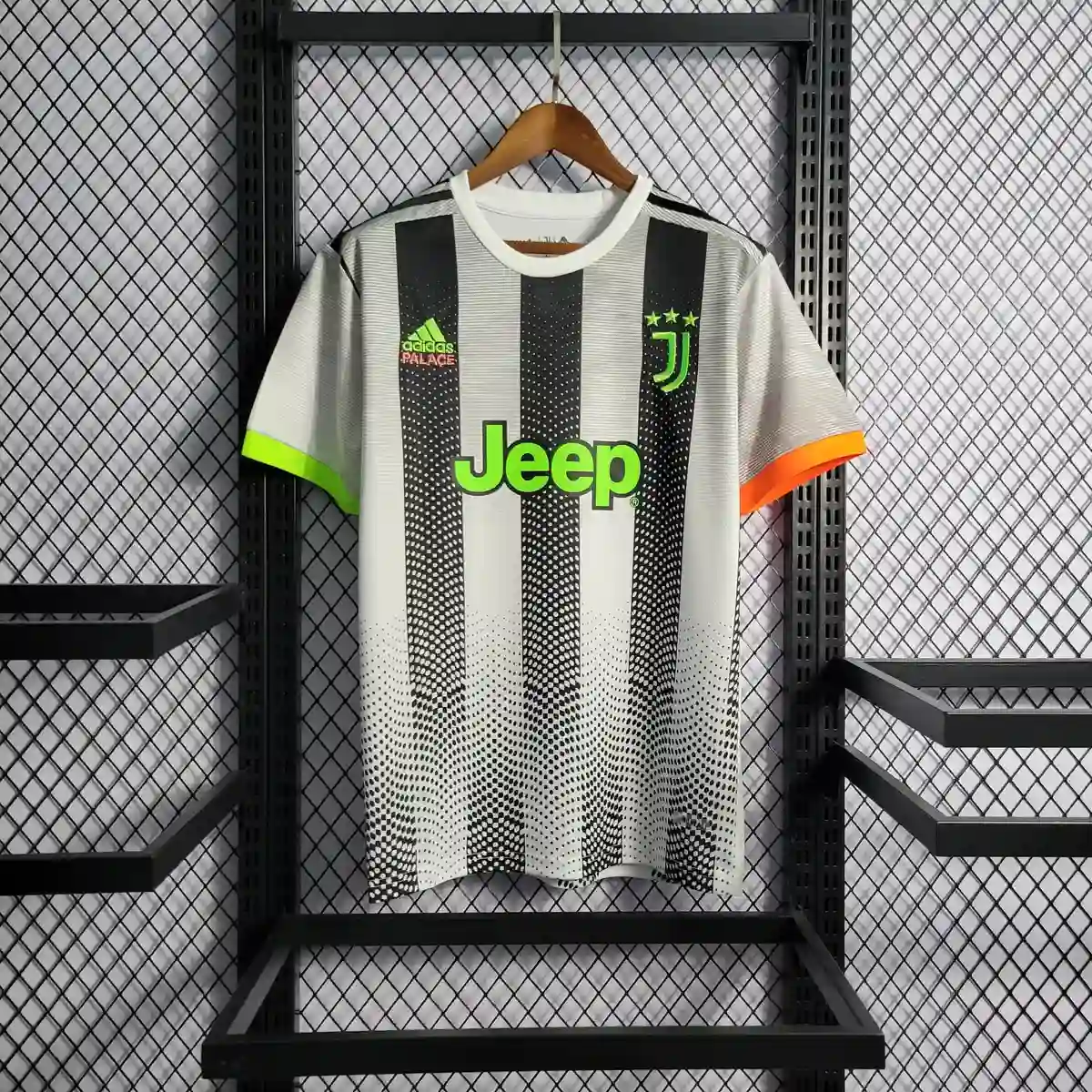 2019 2020 retro juventus joint edition black and white stripes soccer jersey 1
