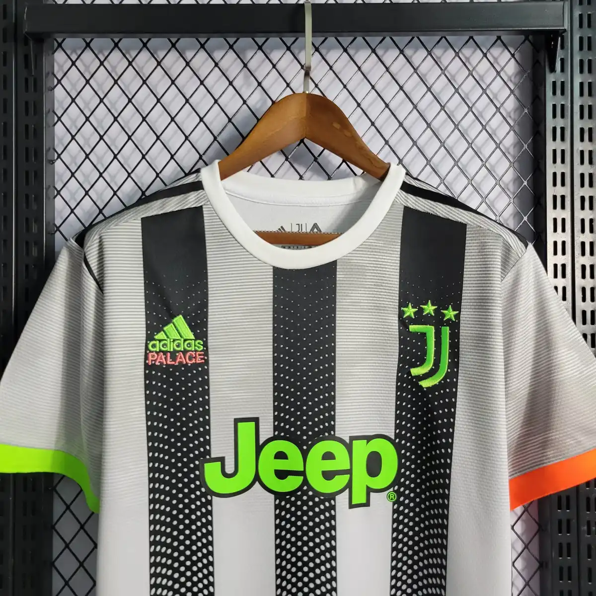 2019 2020 retro juventus joint edition black and white stripes soccer jersey 3
