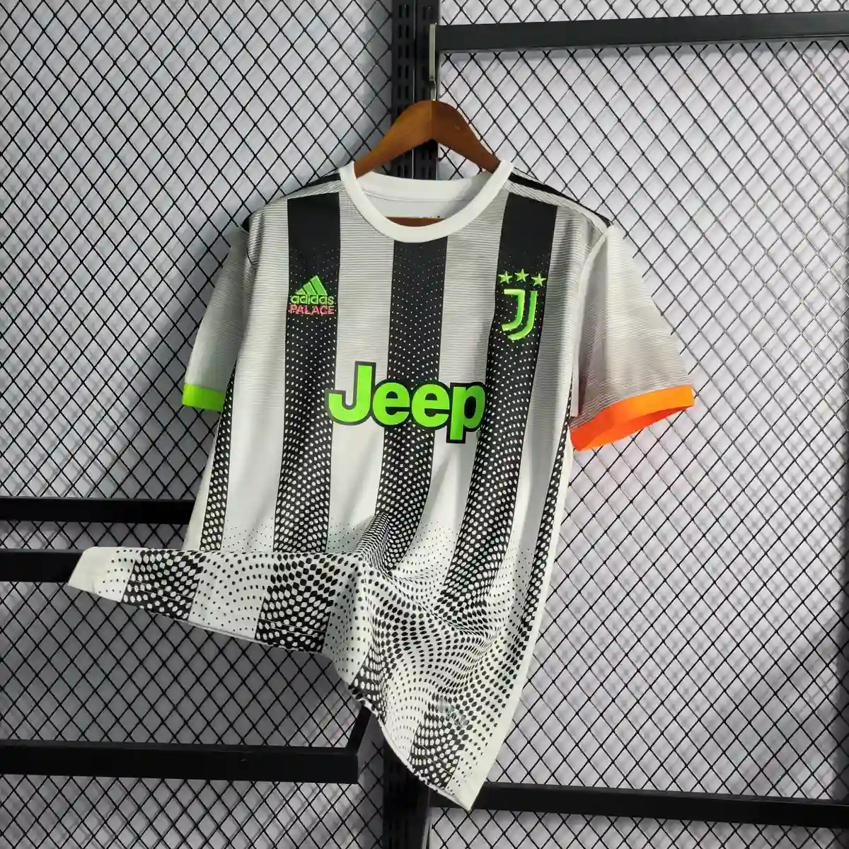 2019 2020 retro juventus joint edition black and white stripes soccer jersey 8