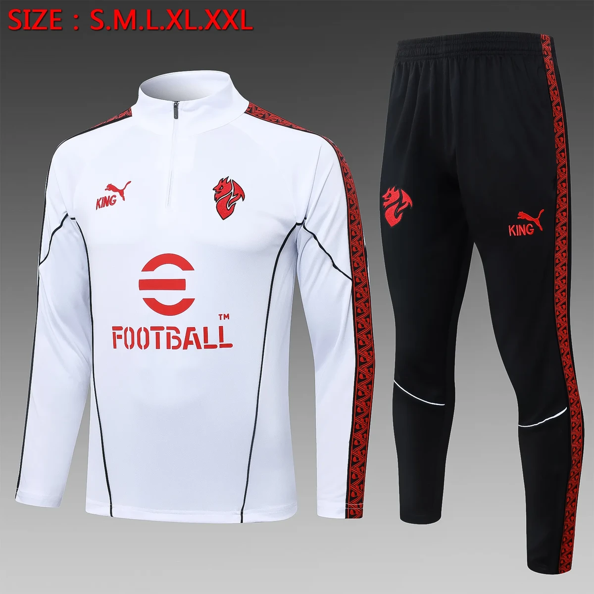 2025 2026 ac milan half pull training suit football shirt set 1