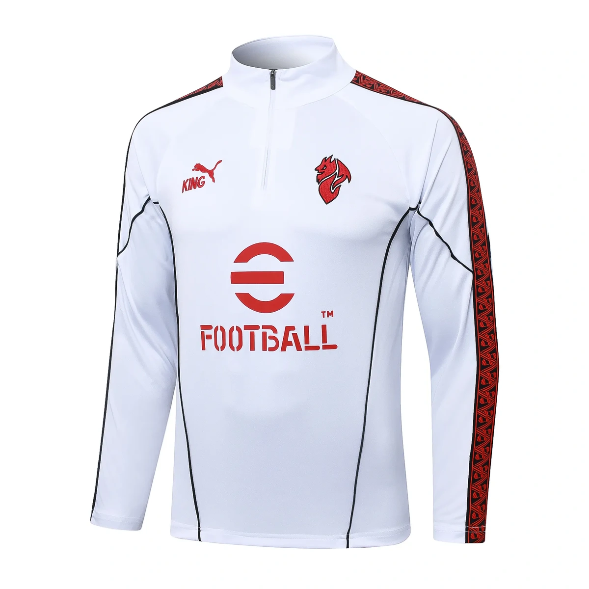 2025 2026 ac milan half pull training suit football shirt set 3