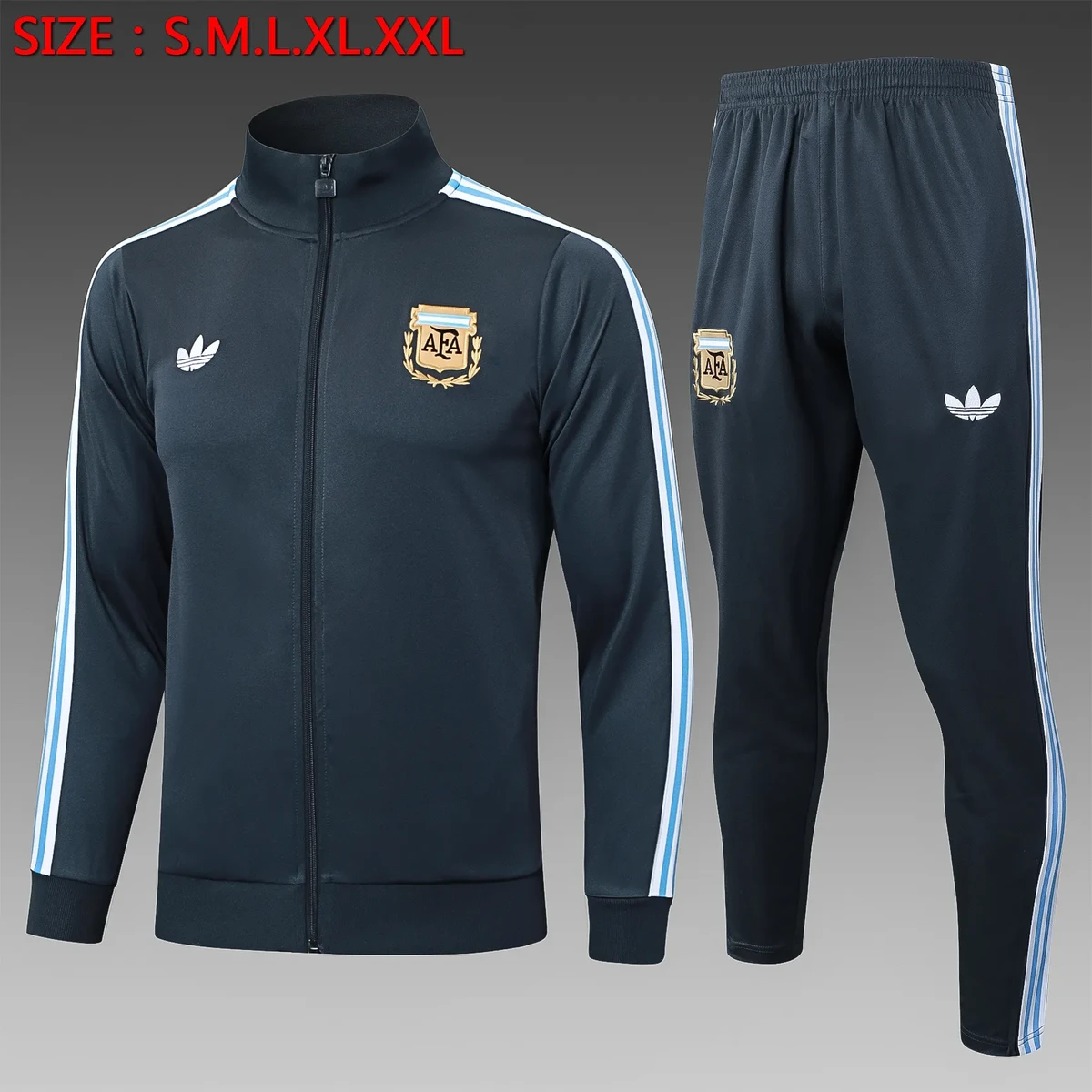 2025 2026 argentina long zipped jacket training suit football shirt 1