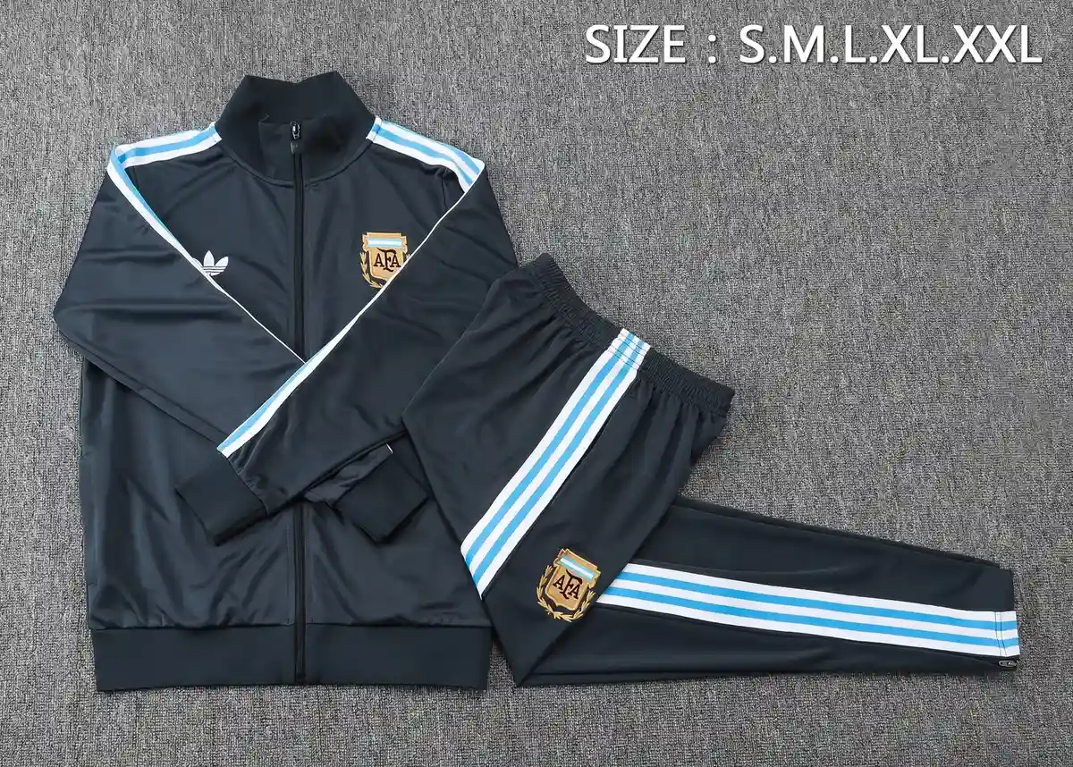 2025 2026 argentina long zipped jacket training suit football shirt 3