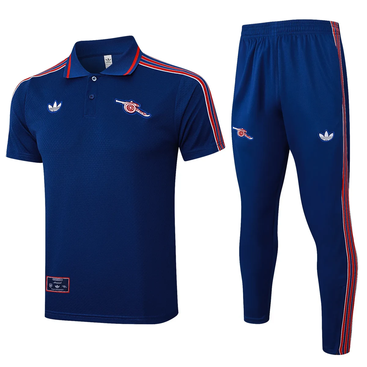 2025 2026 arsenal polo half zipper training suit jersey blue 1