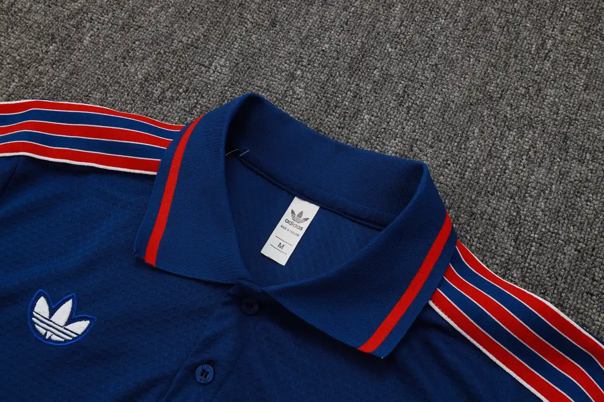 2025 2026 arsenal polo half zipper training suit jersey blue 5