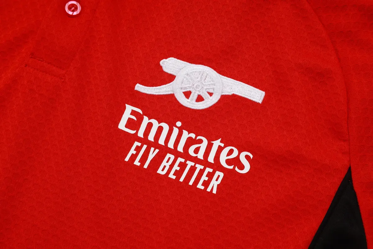 2025 2026 arsenal polo half zipper training suit jersey red 6