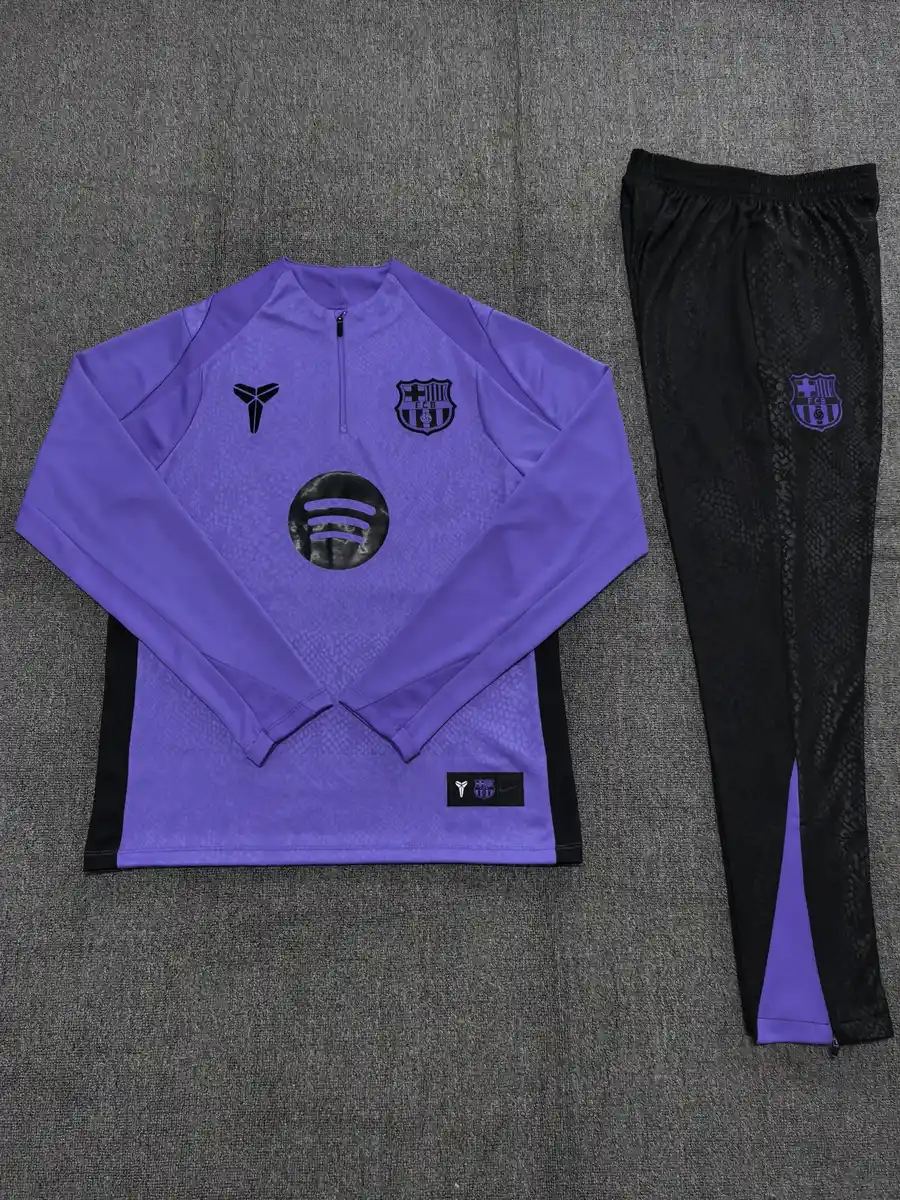 2025 2026 barcelona half zipper training suit football shirt 1